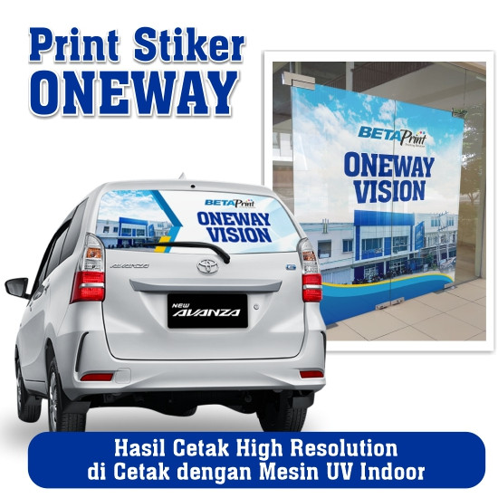Print UV Sticker One Way 