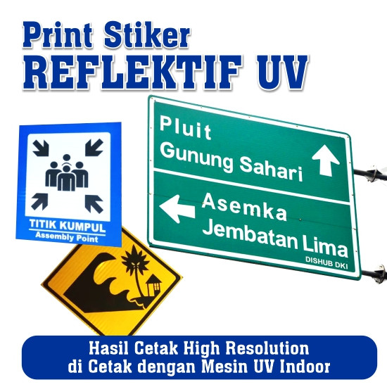 Print UV Roll Sticker Reflective 1.27x 50 