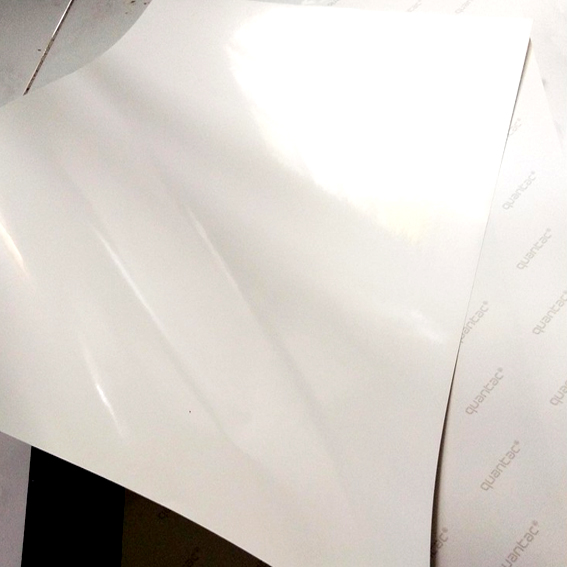 Print Color Sticker White Vinyl Quantac A3+ Glossy 