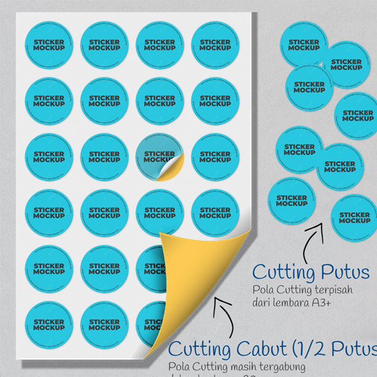 Print Color Sticker White Vinyl Quantac A3+ Glossy 