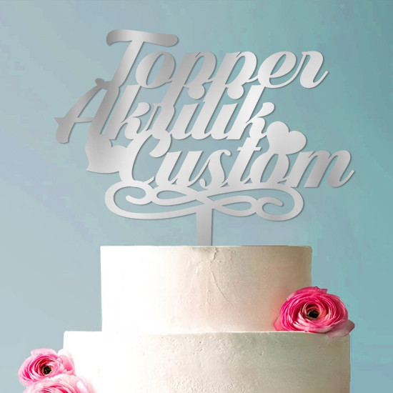 Topper Akrilik Silver 2mm