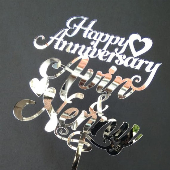 Topper Akrilik Silver 2mm