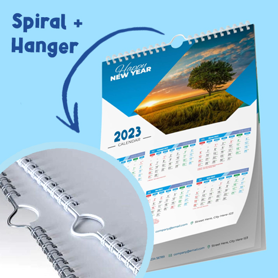 Print Kalender Dinding 4 Bln/Lbr AP260-AP310 + Spiral