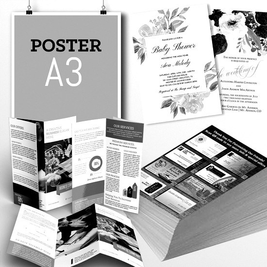 Foto Copy BW  HVS 70Grm A3 Bajo