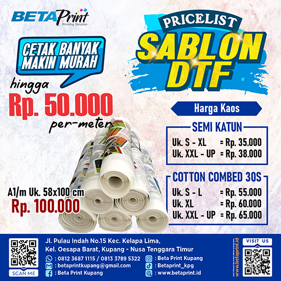 Sablon DTF A1 Meteran