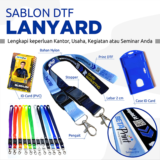 Sablon DTF Lanyard
