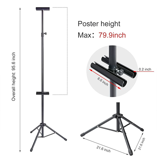Kaki Tripod Banner Double