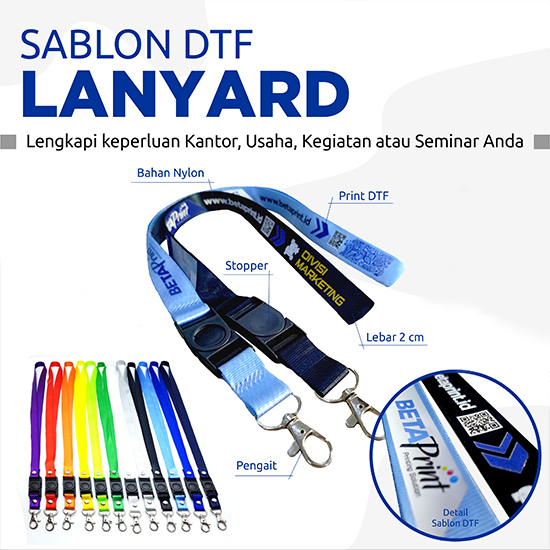 Sablon DTF Lanyard
