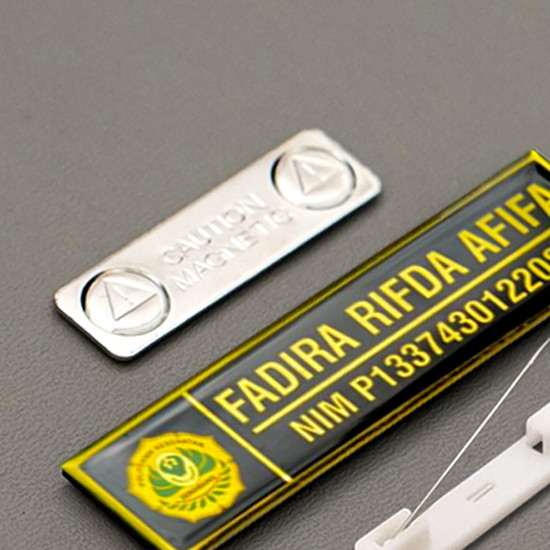 Name Tag Akrilik Print + Gold/Silver