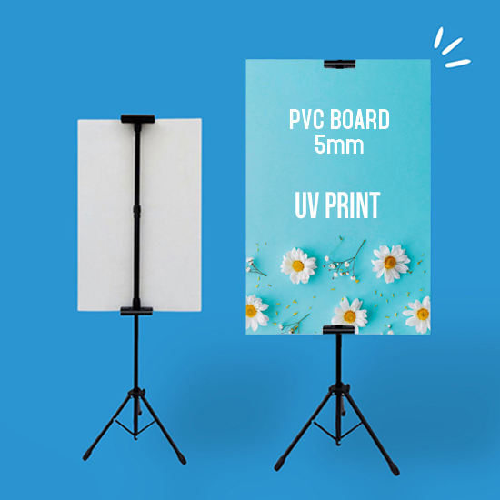 Paket Tripod + PVC Board 5mm + Print UV