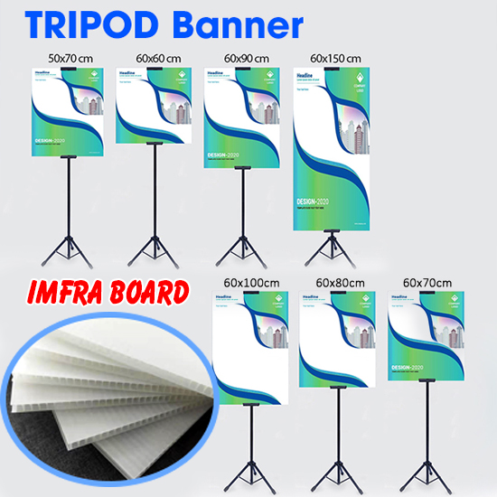 Paket Tripod + Imfraboard 5mm + Sticker