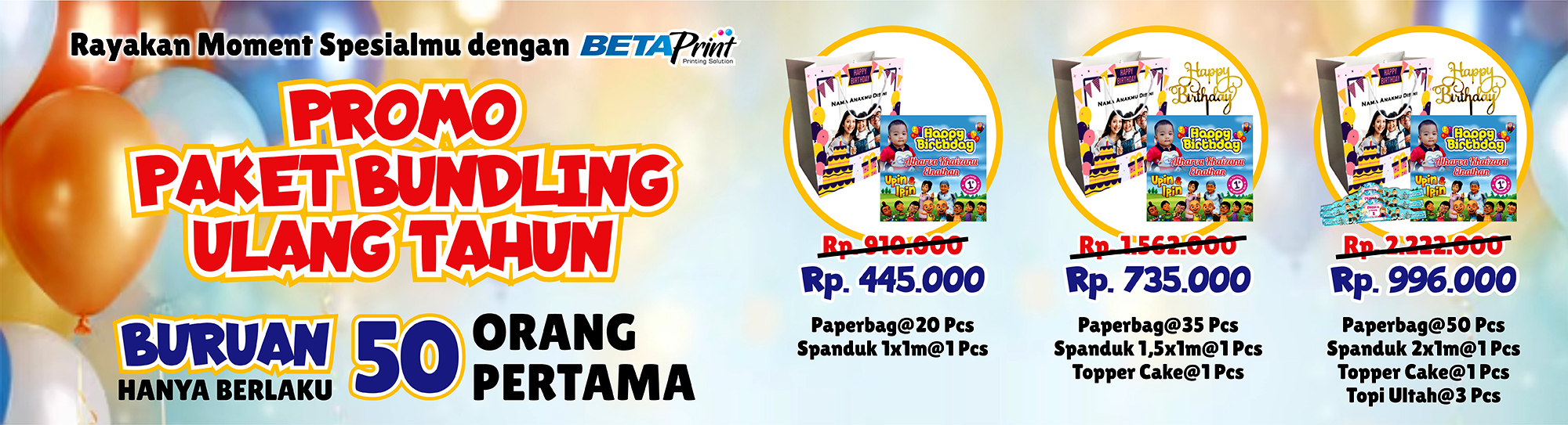 PROMO Paket Ultah